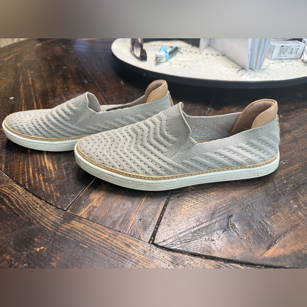 UGG women’s Light Gray Slip-On Loafers